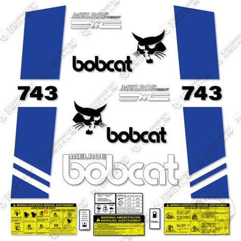 bobcat decals skid steer loader|bobcat 743 decal kit.